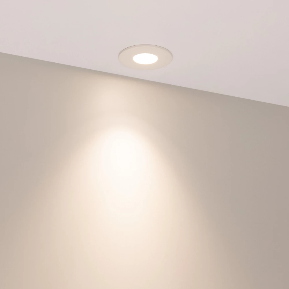 Светильник MS-GLORY-BUILT-R54-5W Warm3000 (WH, 38 deg, 230V) (Arlight, IP54 Металл, 5 лет) 047285 - Viokon.com