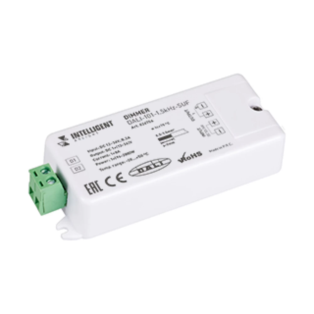INTELLIGENT ARLIGHT Диммер DALI-101-1.5kHz-SUF (12-36V, 1х8А) (IARL, IP20 Пластик, 3 года) 026756 - Viokon.com