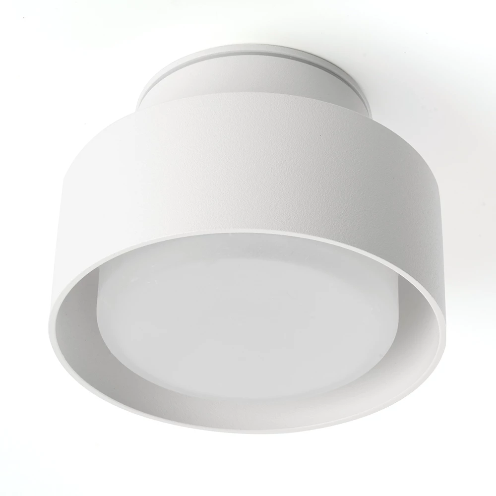 Светильник потолочный Feron HL367 Barrel AURA 12W, 230V, GX53, белый IP44 (48407) - Viokon.com