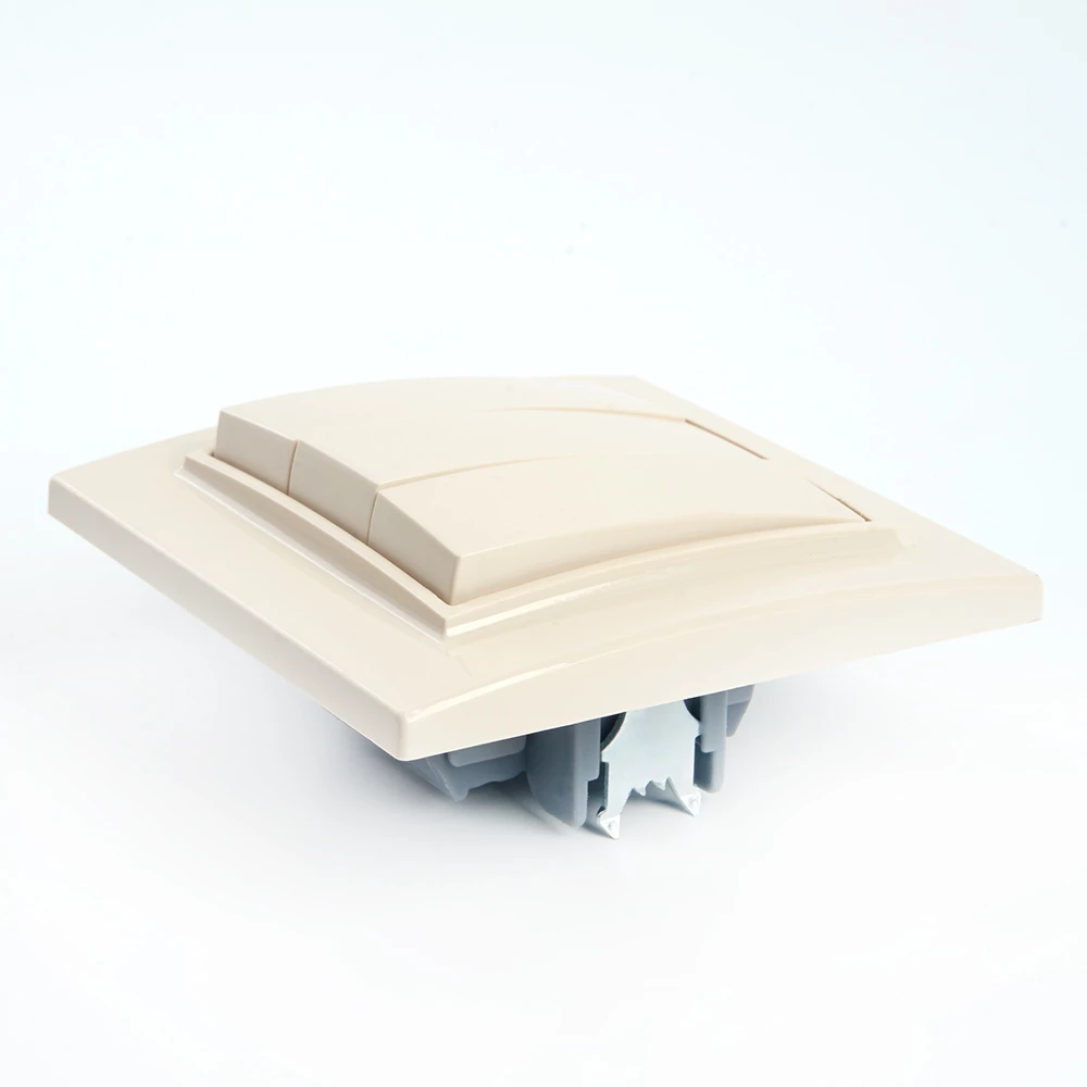 Выключатель 3-клавишный STEKKER  PSW10-9007-02, 250В, 10А, серия Эрна, слоновая кость (39923) - Viokon.com