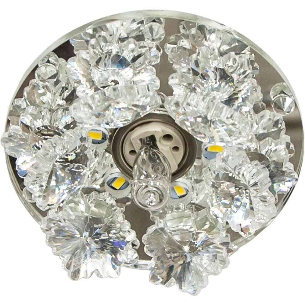 Светильник встраиваемый с белой LED подсветкой Feron 1540 потолочный JCD9 G9 прозрачный (27973) - Viokon.com