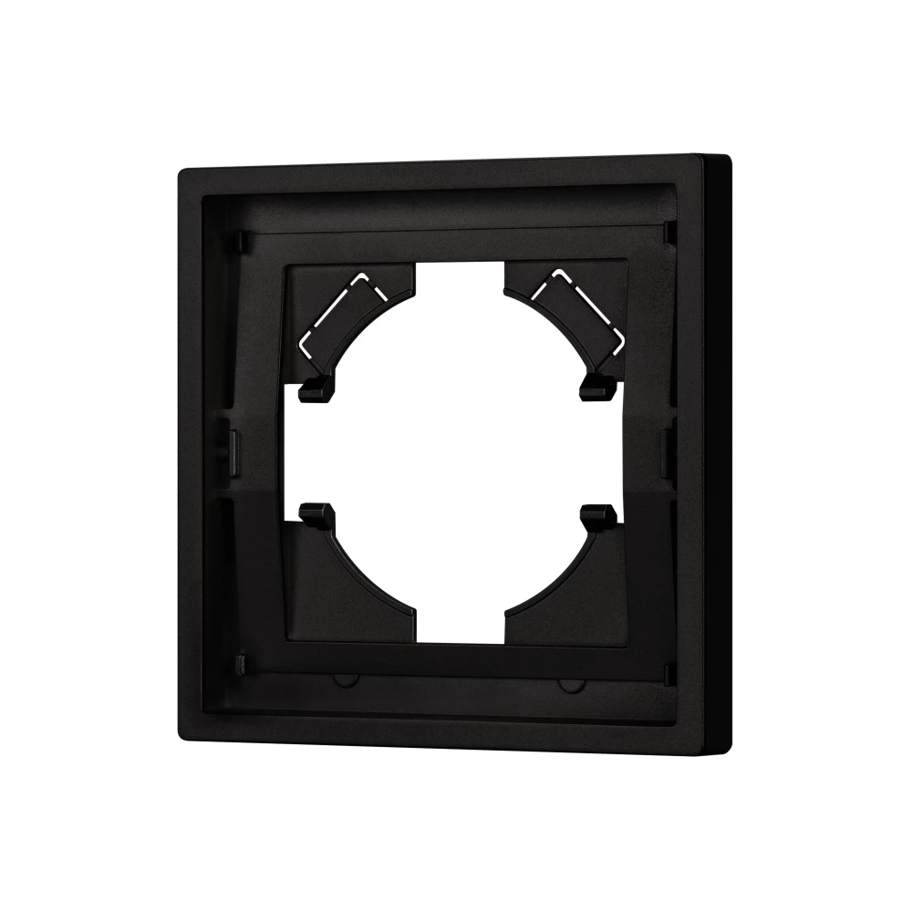 Рамка пластиковая FRM-TENDO-SFPL-1-BK (Arlight, Матовый черный) 054642 - Viokon.com