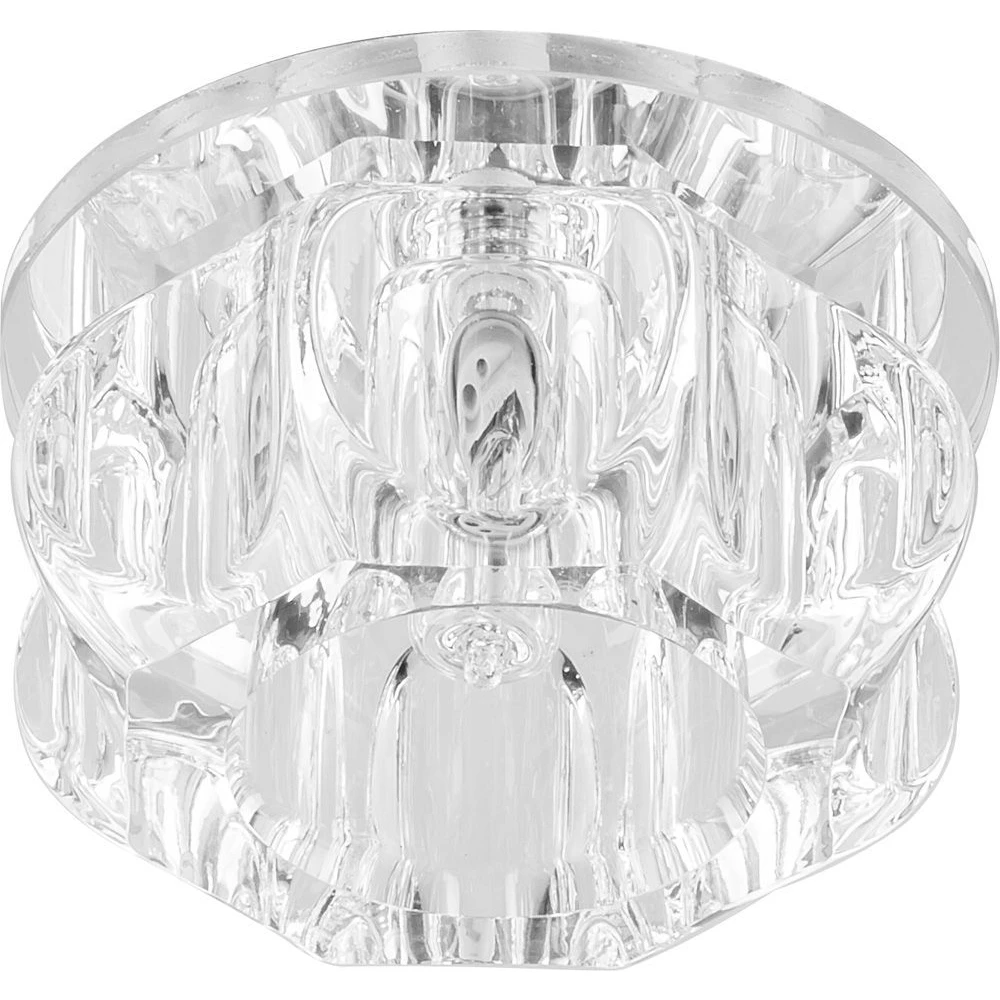 Светильник встраиваемый с белой LED подсветкой Feron JD159 потолочный JCD9 G9 прозрачный (27843) - Viokon.com