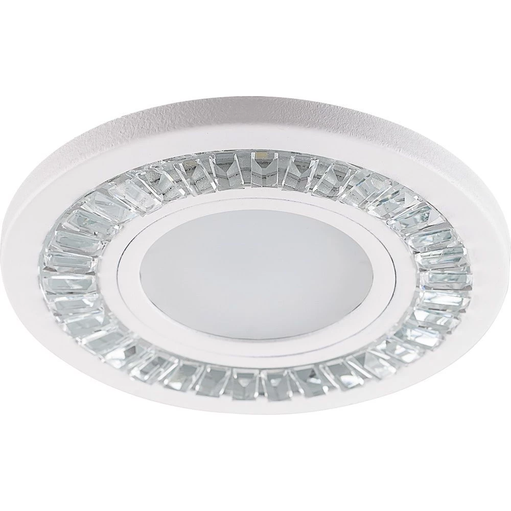 Светильник встраиваемый с LED подсветкой Feron CD958 потолочный MR16 G5.3 прозрачный, белый (32656) - Viokon.com