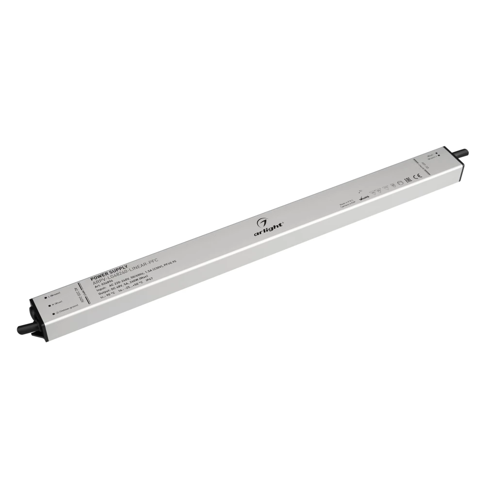 Блок питания ARPV-LG48240-LINEAR-PFC (48V, 5A, 240W) (Arlight, IP67 Металл, 5 лет) 034896 - Viokon.com