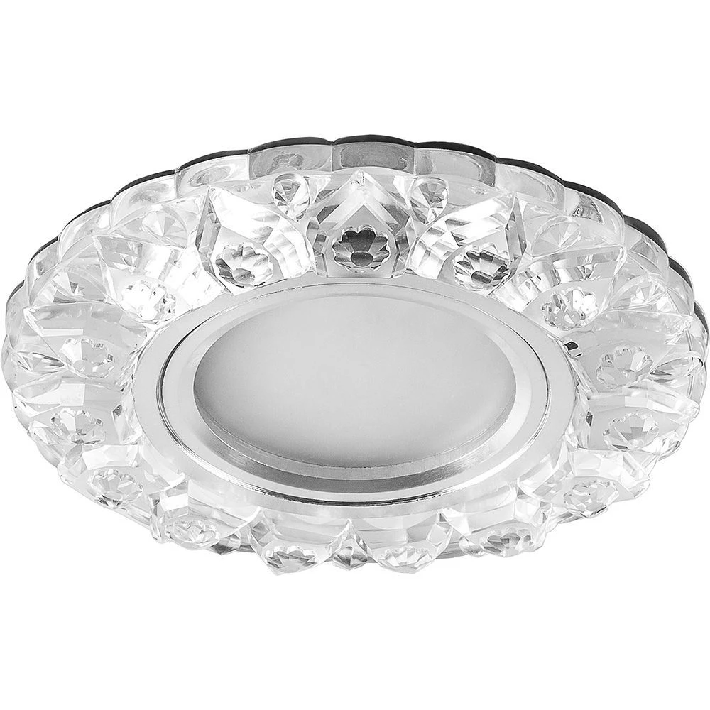 Светильник встраиваемый с белой LED подсветкой Feron CD908 потолочный MR16 G5.3 прозрачный (28891) - Viokon.com