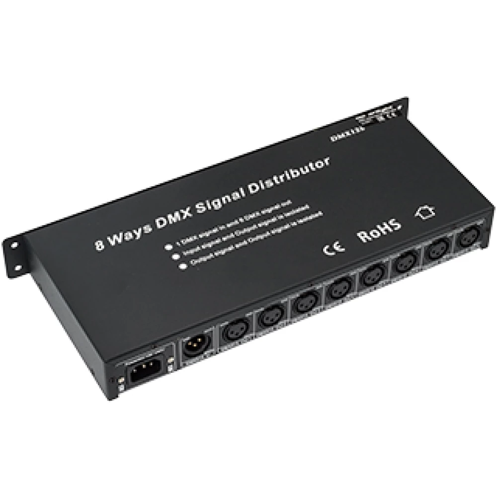 Контроллер-распределитель LN-DMX-8CH (230V) (Arlight, IP20 Металл, 1 год) 019502 - Viokon.com