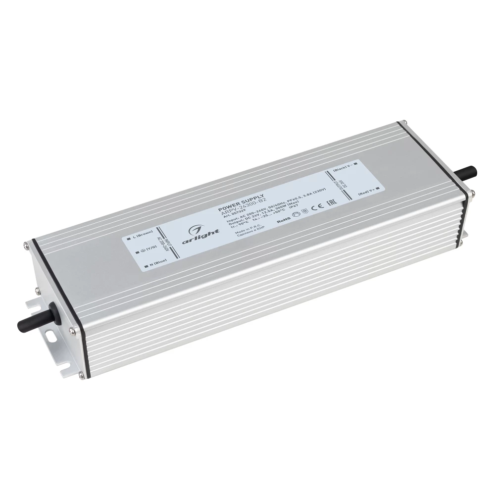 Блок питания ARPV-24300-B2 (24V, 12.5A, 300W) (Arlight, IP67 Металл, 3 года) 057329 - Viokon.com