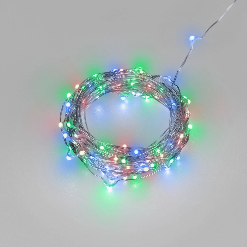 Светодиодная гирлянда ARD-DEW-HOME-10000-CLEAR-100LED-LIVE RGB (5V, USB, ПДУ) (Ardecoled, IP20) 062567 - Viokon.com