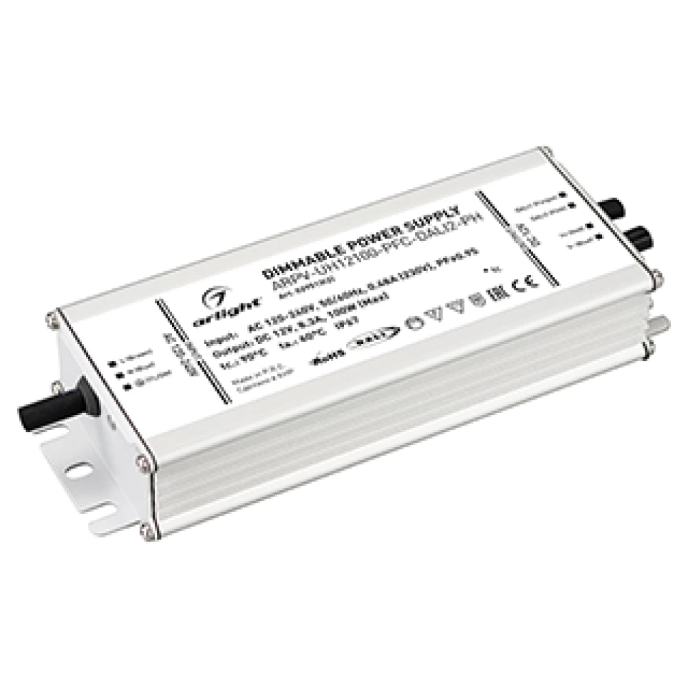 Блок питания ARPV-UH12100-PFC-DALI2-PH (12V, 8.3A, 100W) (Arlight, IP67 Металл, 7 лет) 029513(2) - Viokon.com