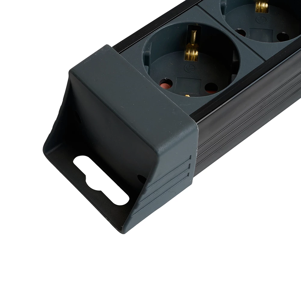 Сетевой фильтр 4-местный с/з STEKKER 3x1мм2, 5 м, 250В, 16А, серия Techno, HM22-41-05, черный (50158) - Viokon.com
