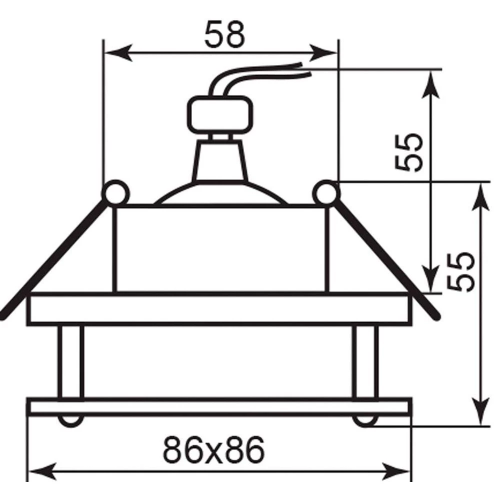Светильник потолочный, MR16 G5.3 хром, BS3159-P2-8 (18098) - Viokon.com