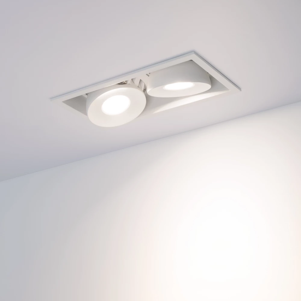 Светильник CL-SIMPLE-S148x80-2x9W Day4000 (WH, 45 deg) (Arlight, IP20 Металл, 3 года) 028150 - Viokon.com