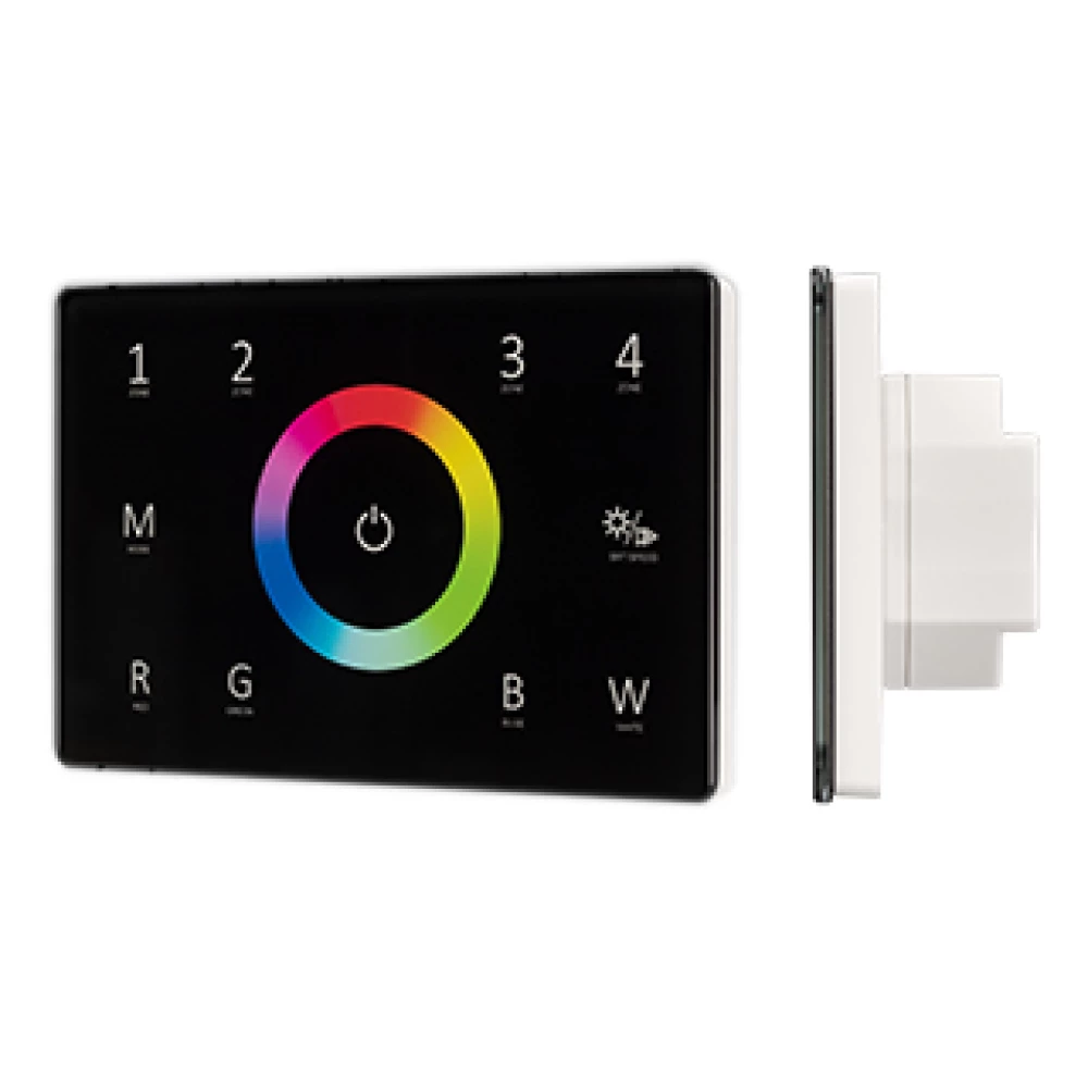 Панель Sens SMART-P85-RGBW Black (230V, 4 зоны, 2.4G) (Arlight, IP20 Пластик, 5 лет) 028405 - Viokon.com