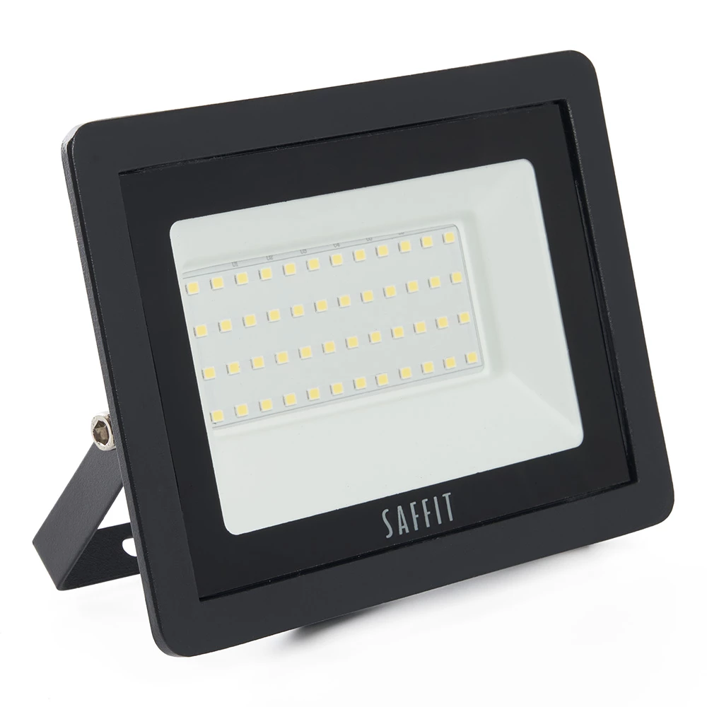 Светодиодный прожектор SAFFIT SFL90-50 IP65 50W 4000K черный (55077) - Viokon.com