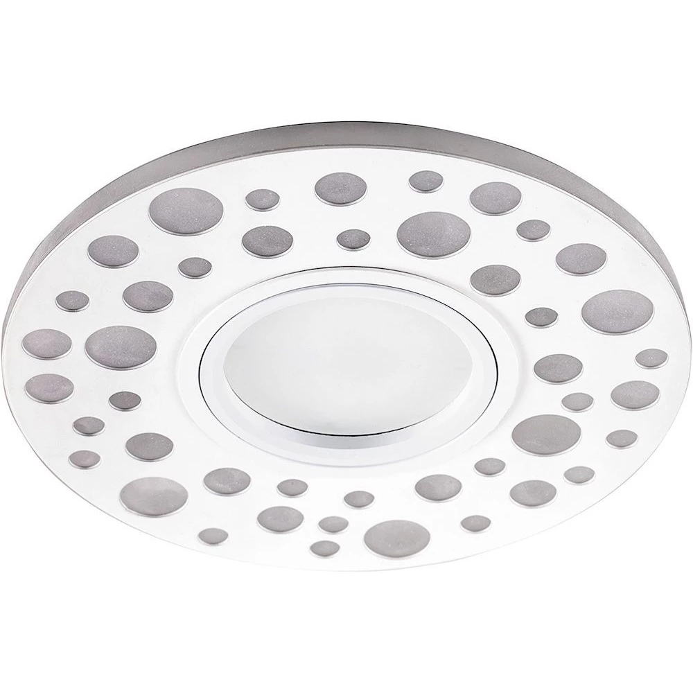 Светильник встраиваемый с LED подсветкой Feron CD989 потолочный MR16 G5.3 белый (32668) - Viokon.com