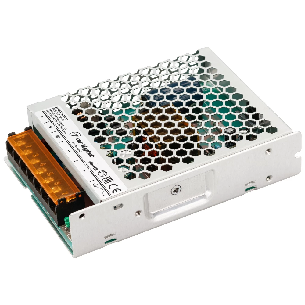 Блок питания ARS-100-12-FA (12V, 8.5A, 102W) (Arlight, IP20 Сетка, 3 года) 026328(1) - Viokon.com