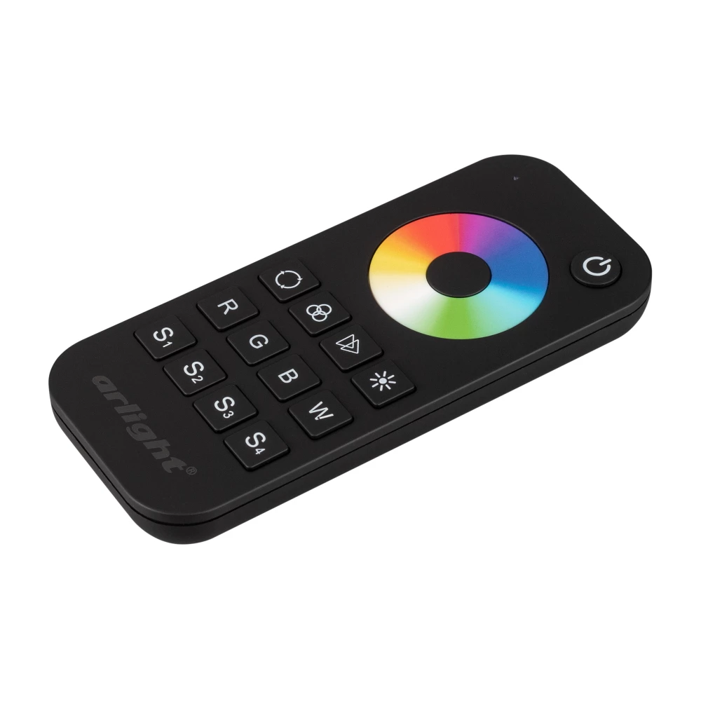 Пульт SMART-R28-RGBW Black (1 зона, 2.4G) (Arlight, IP20 Пластик, 5 лет) 023479 - Viokon.com