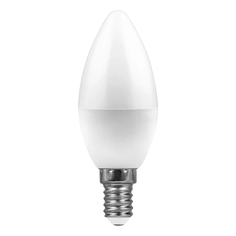 Лампа светодиодная Feron LB-97 Свеча E14 7W 175-265V 6400K (25477) - Viokon.com