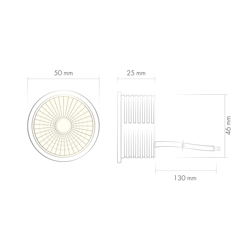DK3000-8W dim Керамический светодиодный модуль Белый с прозрачной линзой 60 градусов 8 Вт 3000К диммируемый - Viokon.com