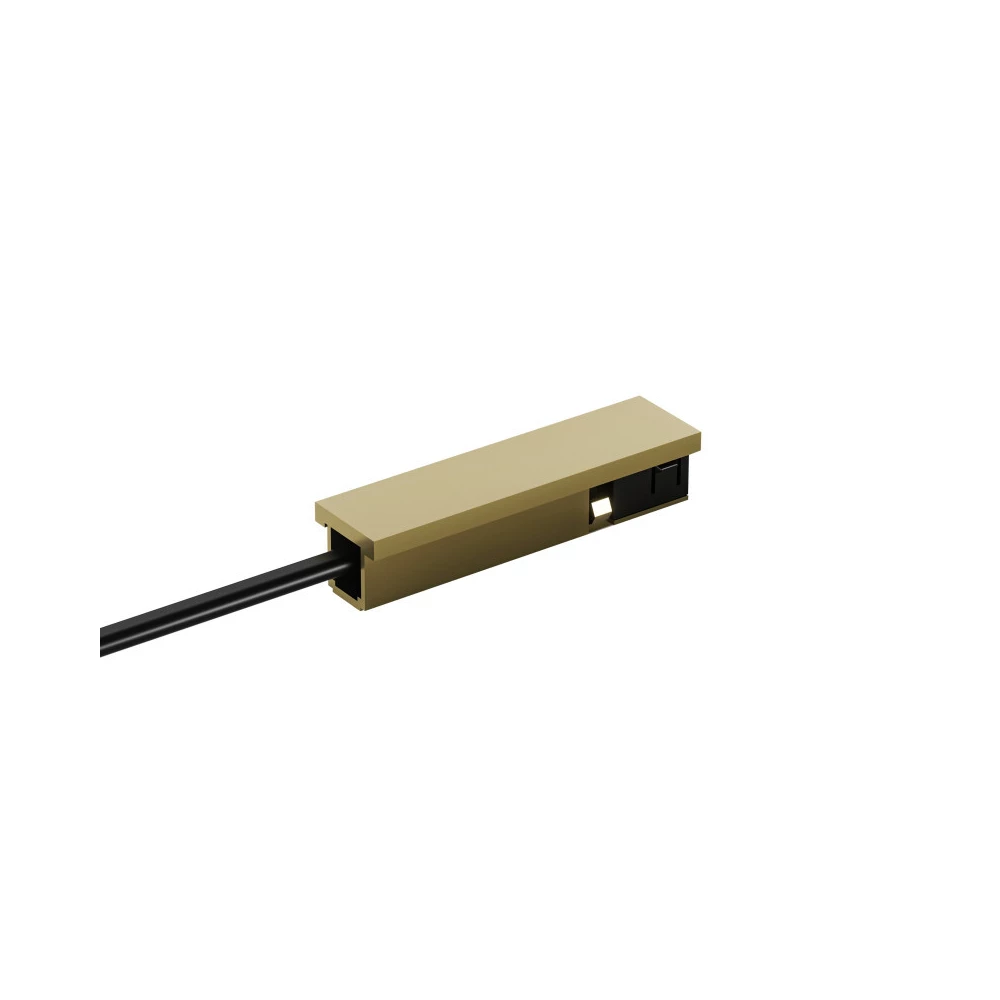 TR5721-SB Подвод питания универсальный серединаторец для трека SHINE BASE 48V DC IP20 сатинированная латунь алюминий - Viokon.com