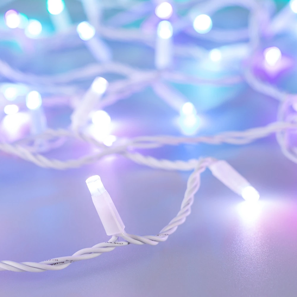 Светодиодная гирлянда ARD-STRING-CLASSIC-10000-WHITE-100LED-LIVE RGB-DMX (24V, 10W) (Ardecoled, IP65, 1 год) 031744 - Viokon.com