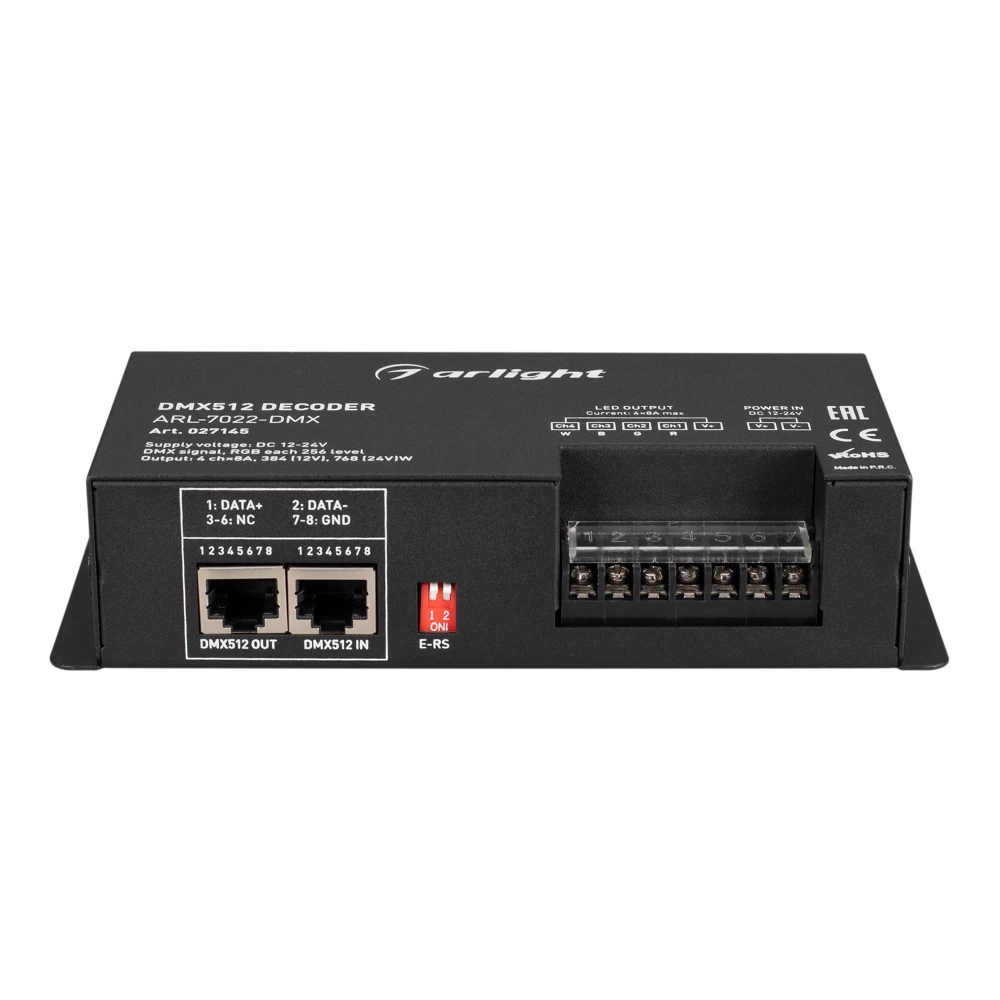 Декодер ARL-7022-DMX (12-24V, 4x8A, DMX512, XLR3) (Arlight, IP20 Металл, 3 года) 027145 - Viokon.com