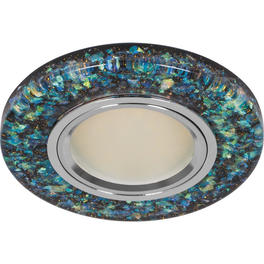 Светильник встраиваемый с белой LED подсветкой Feron 8585-2 потолочный MR16 G5.3 черный (28579) - Viokon.com