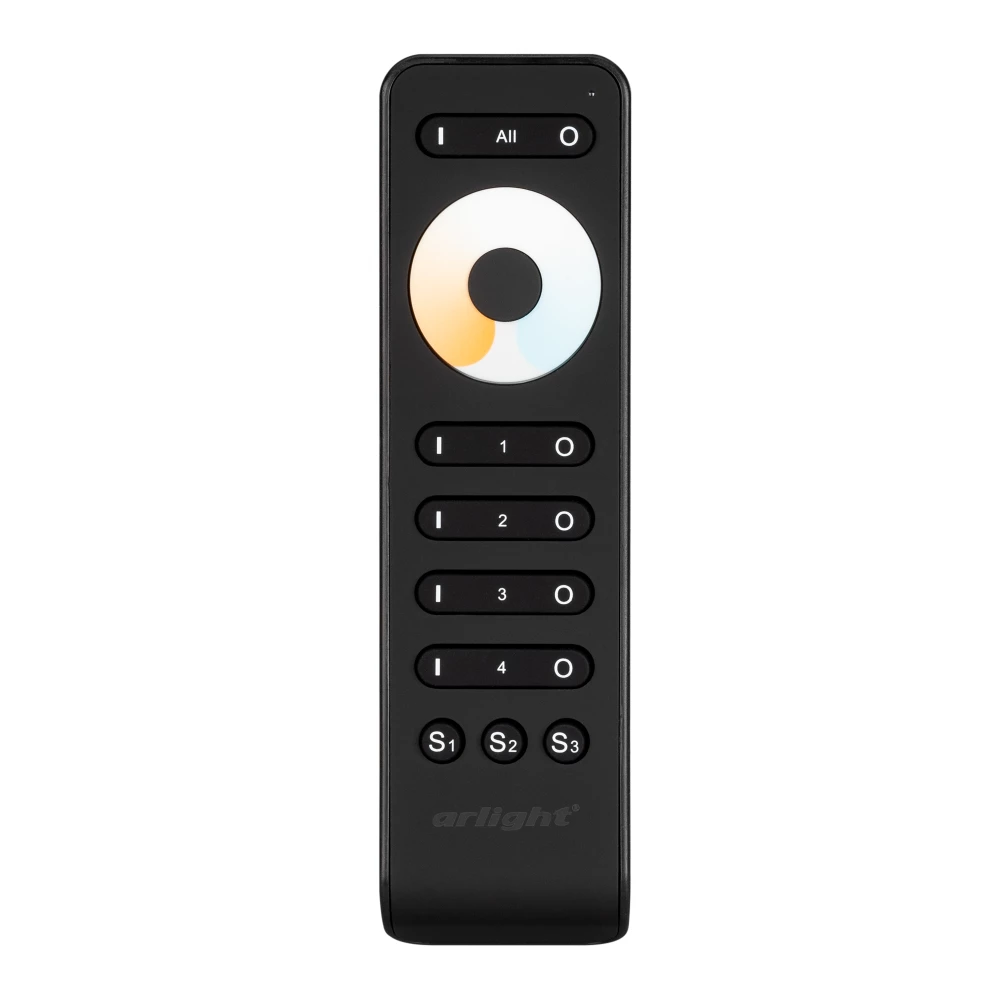 Пульт SMART-R33-MIX Black (4 зоны, 2.4G) (Arlight, IP20 Пластик, 5 лет) 032942 - Viokon.com