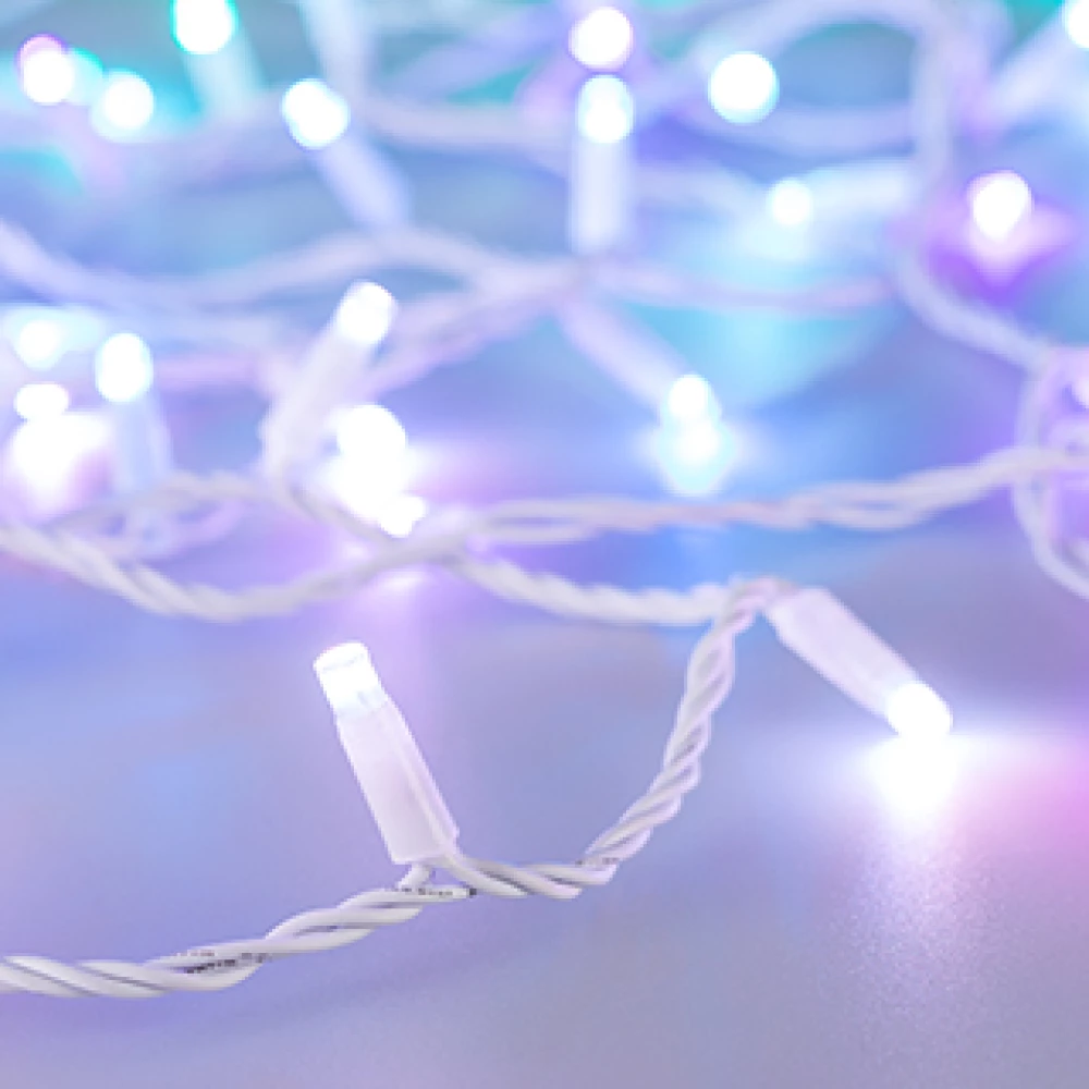 Светодиодная гирлянда ARD-STRING-CLASSIC-10000-WHITE-100LED-LIVE RGB-DMX (24V, 10W) (Ardecoled, IP65, 1 год) 031744 - Viokon.com