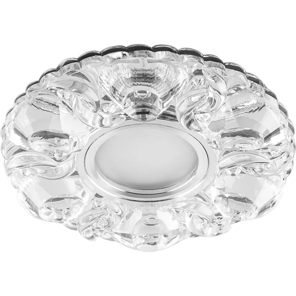 Светильник встраиваемый с белой LED подсветкой Feron CD918 потолочный MR16 G5.3 прозрачный (29537) - Viokon.com