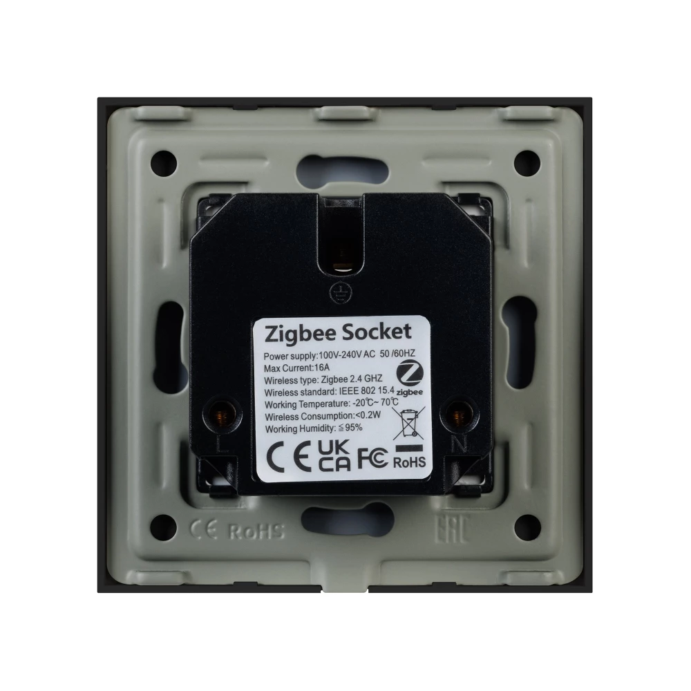 Розетка электрическая с Zigbee управлением SCT-OMALI-EUZB1-PL-BK (240V, 16A, Zigbee) (Arlight, -) 050216 - Viokon.com