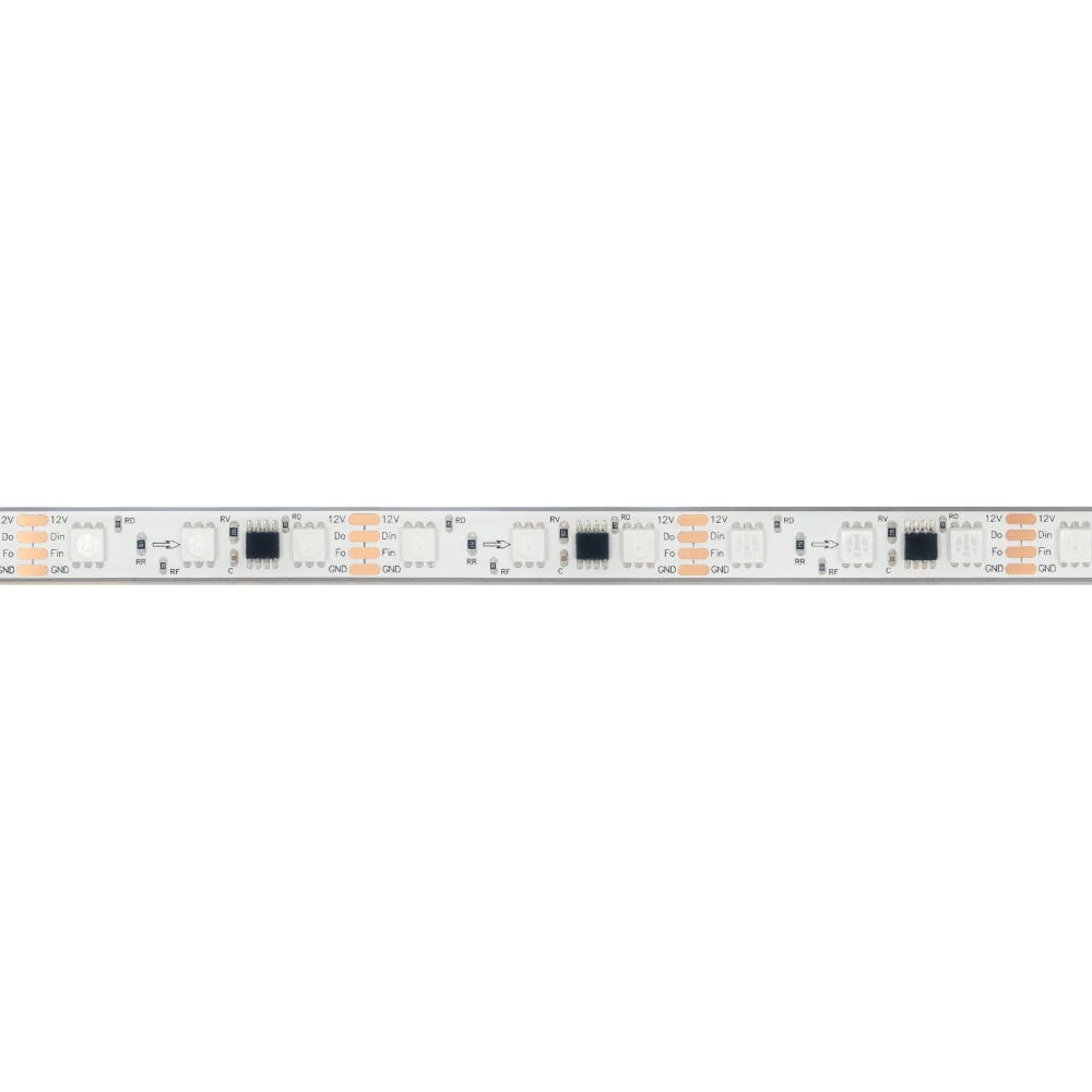 Лента герметичная SPI-PFS-B60-12mm 12V RGB-PX3-BPT (12 W/m, IP68, 5060, 5m) (Arlight, бегущий огонь) 039177 - Viokon.com
