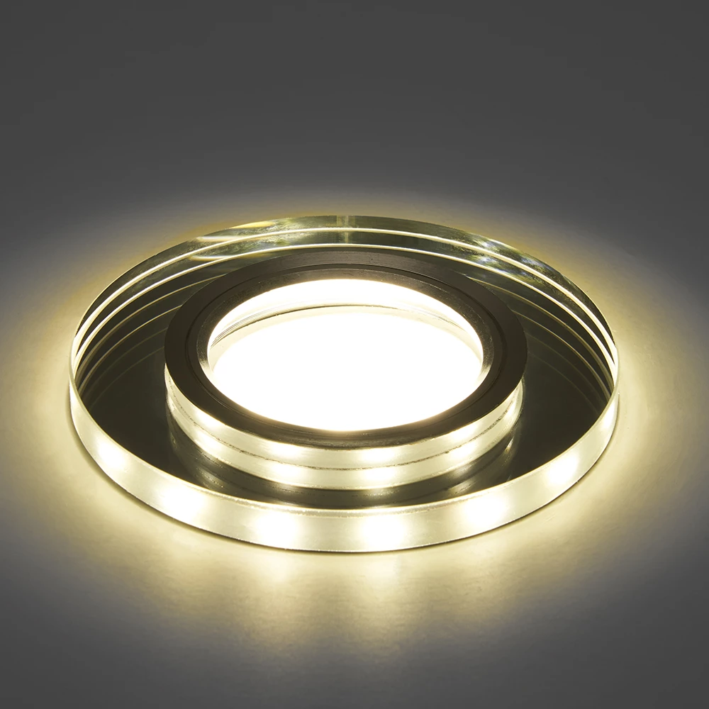 Светильник встраиваемый с белой LED подсветкой Feron CD8160 потолочный MR16 G5.3 белый (41911) - Viokon.com