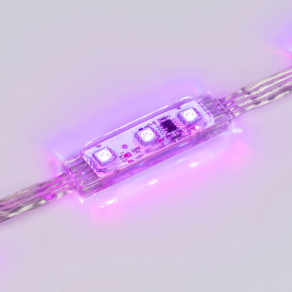 Модуль управляемый DMX-B3 12V RGB (0.72W, IP68, 140 deg) (Arlight, Пластик, 3 года) 036773 - Viokon.com