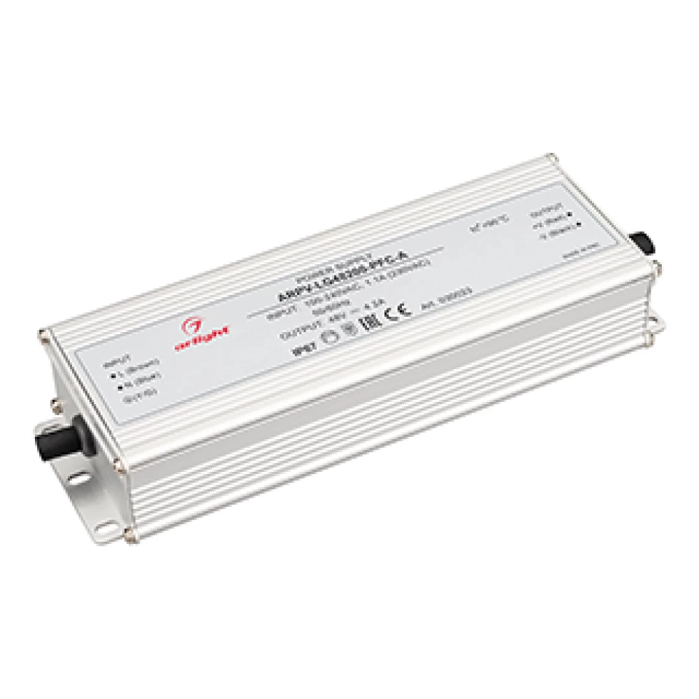 Блок питания ARPV-LG48200-PFC-A (48V, 4.2A, 200W) (Arlight, IP67 Металл, 5 лет) 030033 - Viokon.com