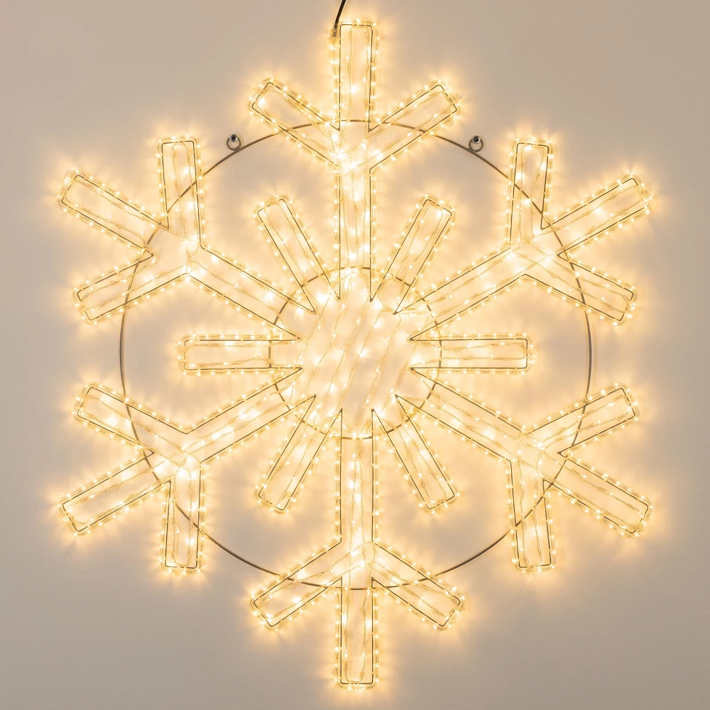 Фигура светодиодная ARD-SNOWFLAKE-M11-1250x1200-604LED Warm (230V, 36.5W) (Ardecoled, IP65, 1 год) 034261 - Viokon.com