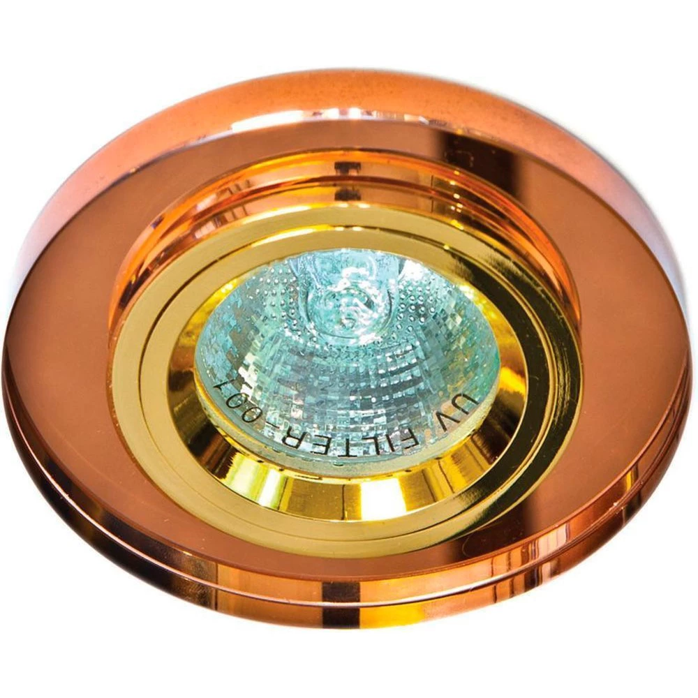 Светильник встраиваемый Feron 8060-2 потолочный MR16 G5.3 коричневый (19716) - Viokon.com