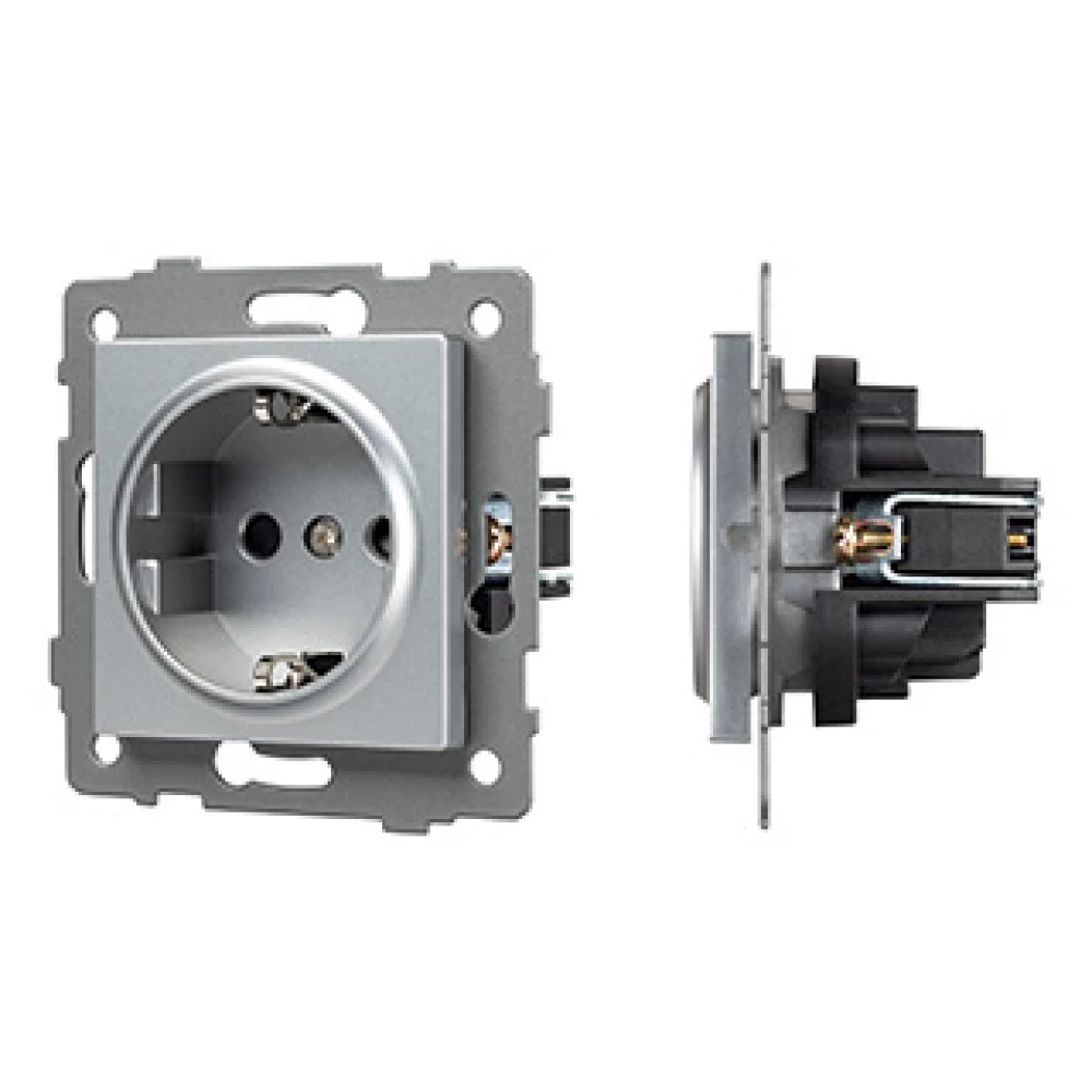 Механизм электрической розетки SCT-MEU1-PL-GR-V (250V, 16A) (Arlight, -) 049816 - Viokon.com