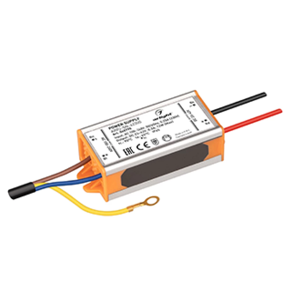 Блок питания ARPJ-SN-42300 (12W, 23-42V, 300mA) (Arlight, IP65 Металл, 3 года) 040795 - Viokon.com