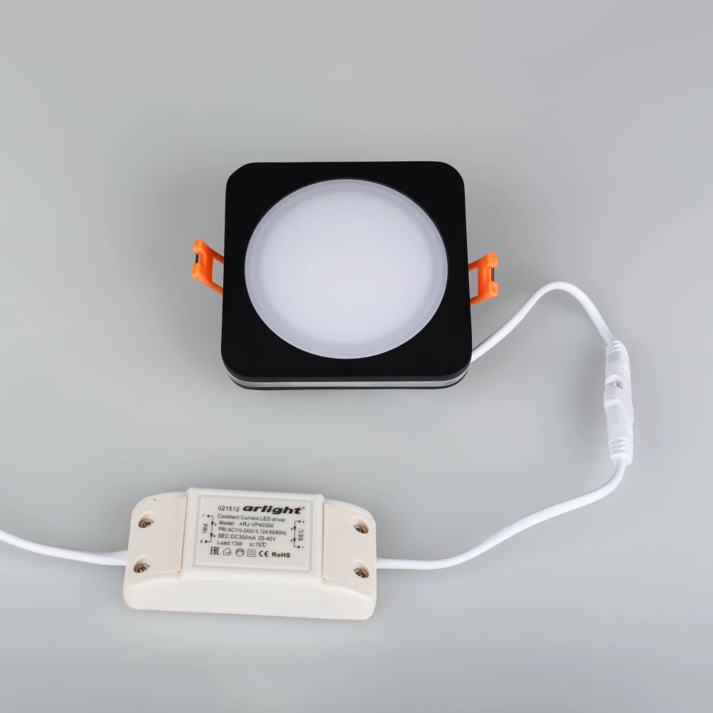 Светодиодная панель LTD-96x96SOL-BK-10W Day White (Arlight, IP44 Пластик, 3 года) 022008 - Viokon.com