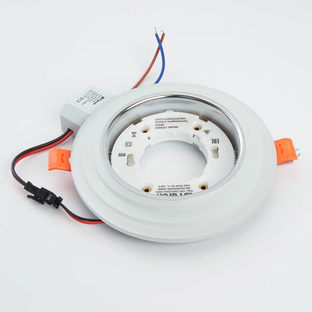 Светильник встраиваемый с белой LED подсветкой Feron CD5023 потолочный GX53 без лампы, матовый (40522) - Viokon.com