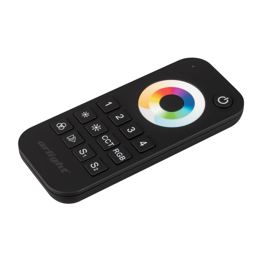 Пульт SMART-R22-MULTI Black (4 зоны, 2.4G) (Arlight, IP20 Пластик, 5 лет) 023473 - Viokon.com
