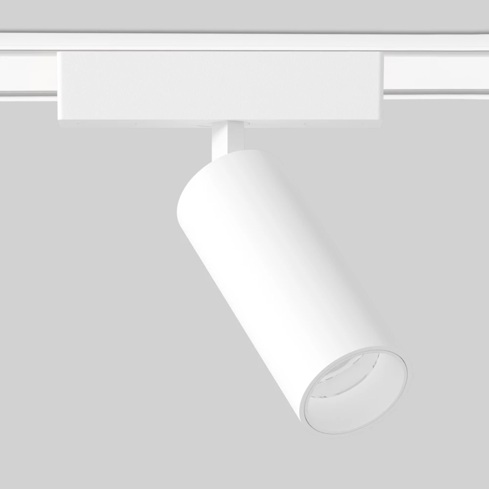 Светильник светодиодный трековый для шинопровода Magnetic Ultra Slim GV1505 WH белый IP20 9W 4200K 48V 24° D44*160 - Viokon.com