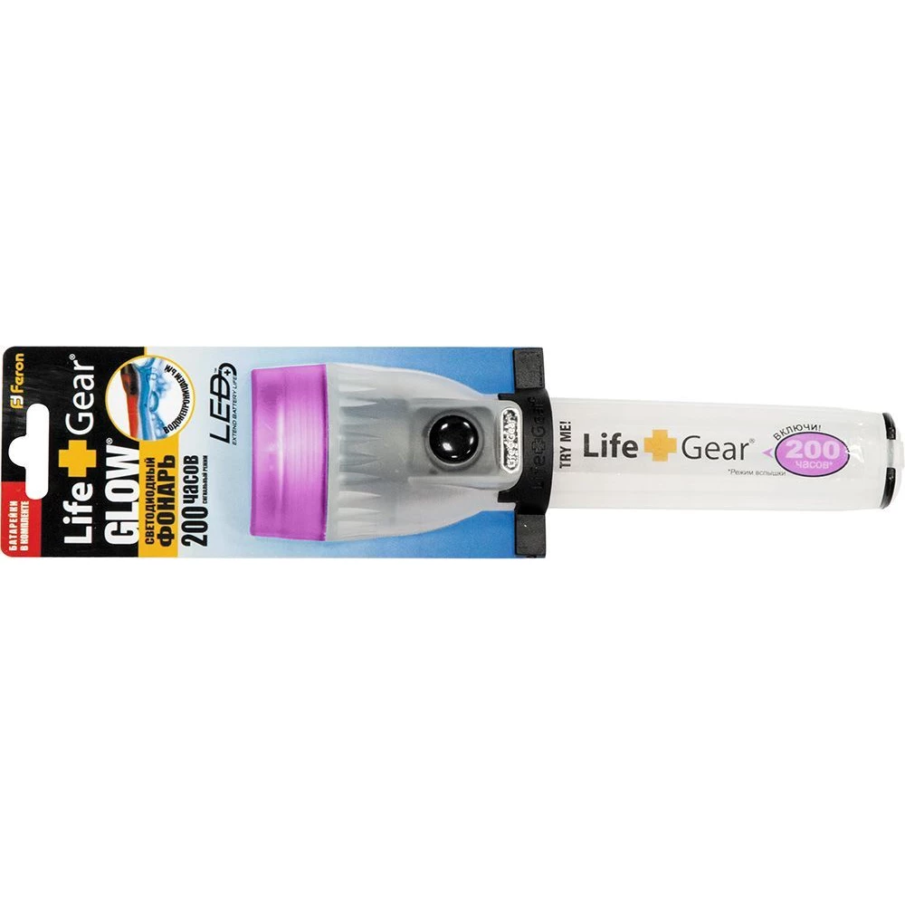 Фонарь 2 Leds розовый 3*LR44, TL021 (12949) - Viokon.com