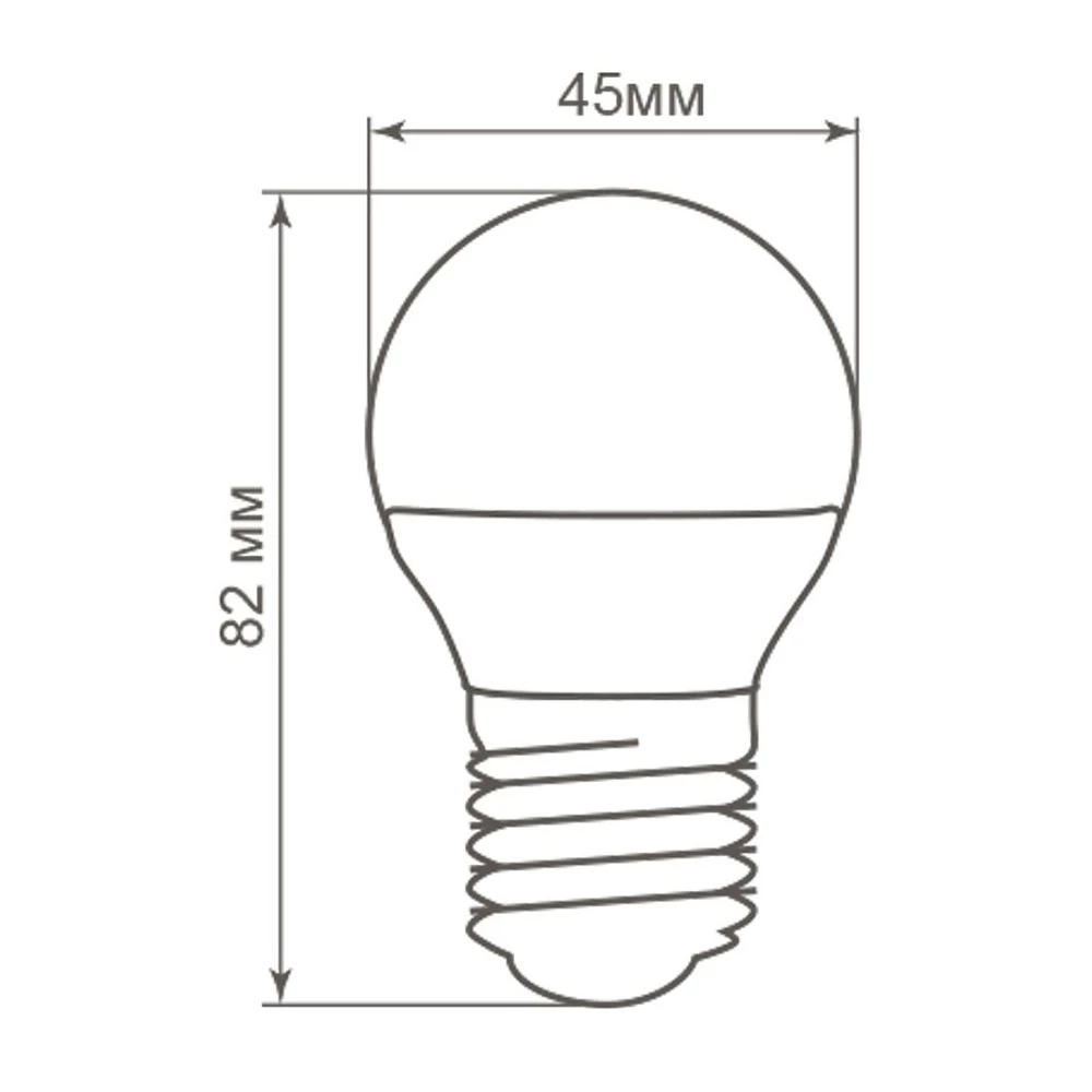 Лампа светодиодная Feron LB-38 Шарик E27 5W 175-265V 4000K (25405) - Viokon.com