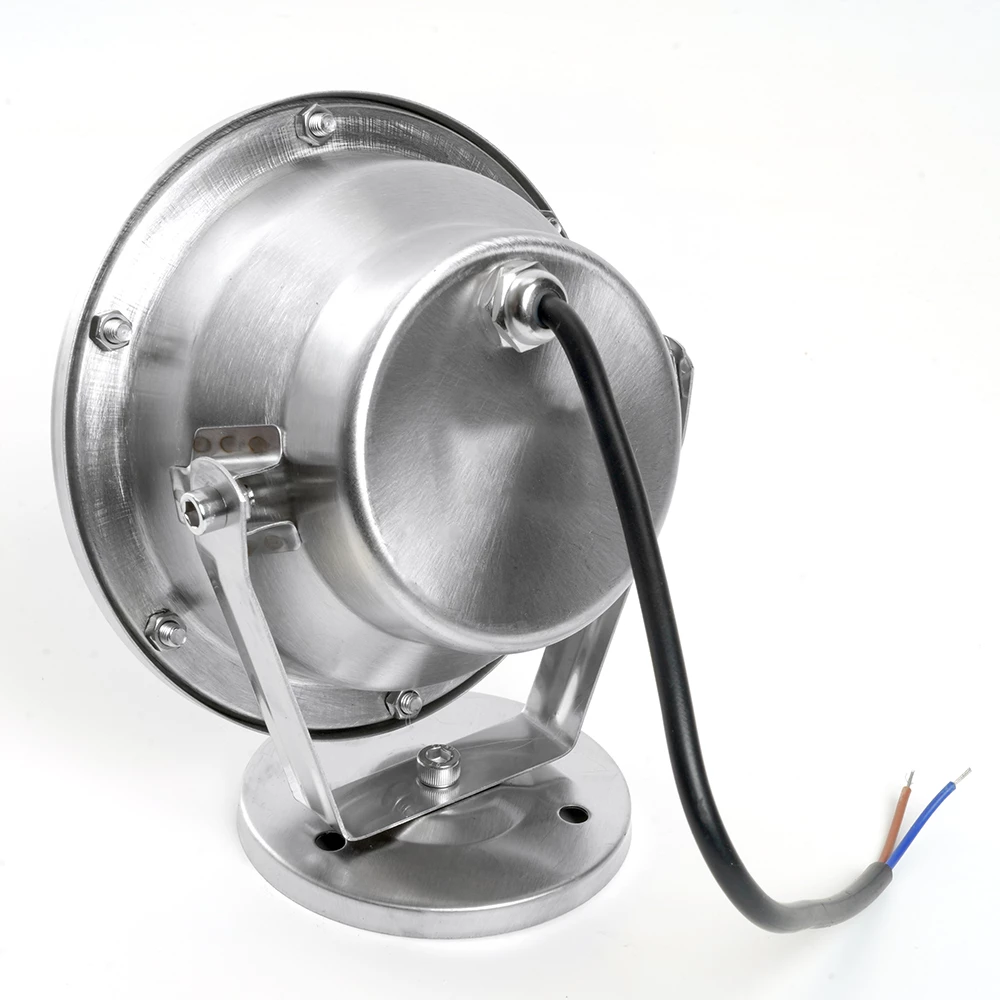 Светодиодный прожектор подводный Feron LL-824, 9W, AC/DC24V, низковольтный, 6400K, металлик, 143*75*170mm, IP68 (48458) - Viokon.com