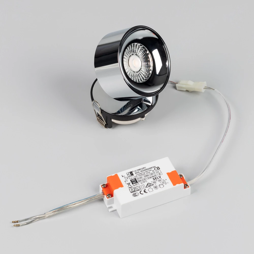 Светильник SP-PLURIO-BUILT-R77-9W Warm3000 (BK-CHR, 36 deg, 230V) (Arlight, IP20 Металл, 3 года) 037999 - Viokon.com