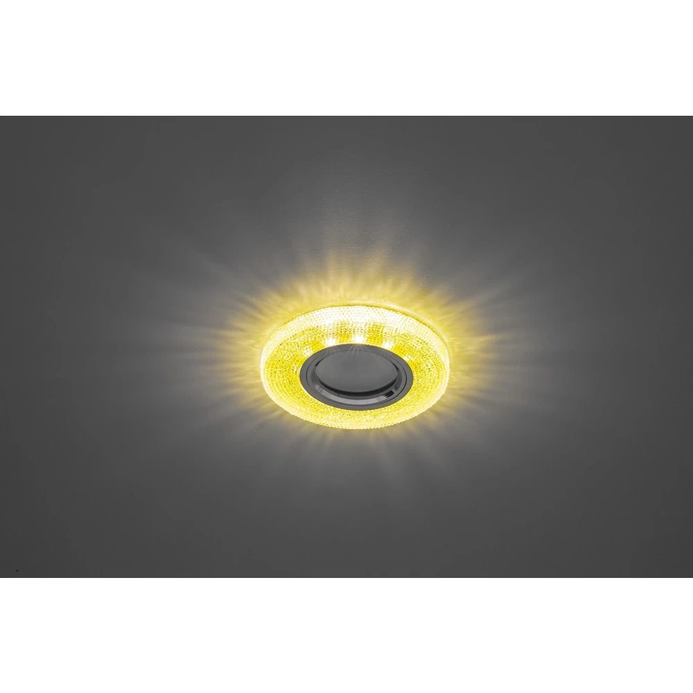 Светильник встраиваемый с белой LED подсветкой Feron CD972 потолочный MR16 G5.3 желтый (28601) - Viokon.com
