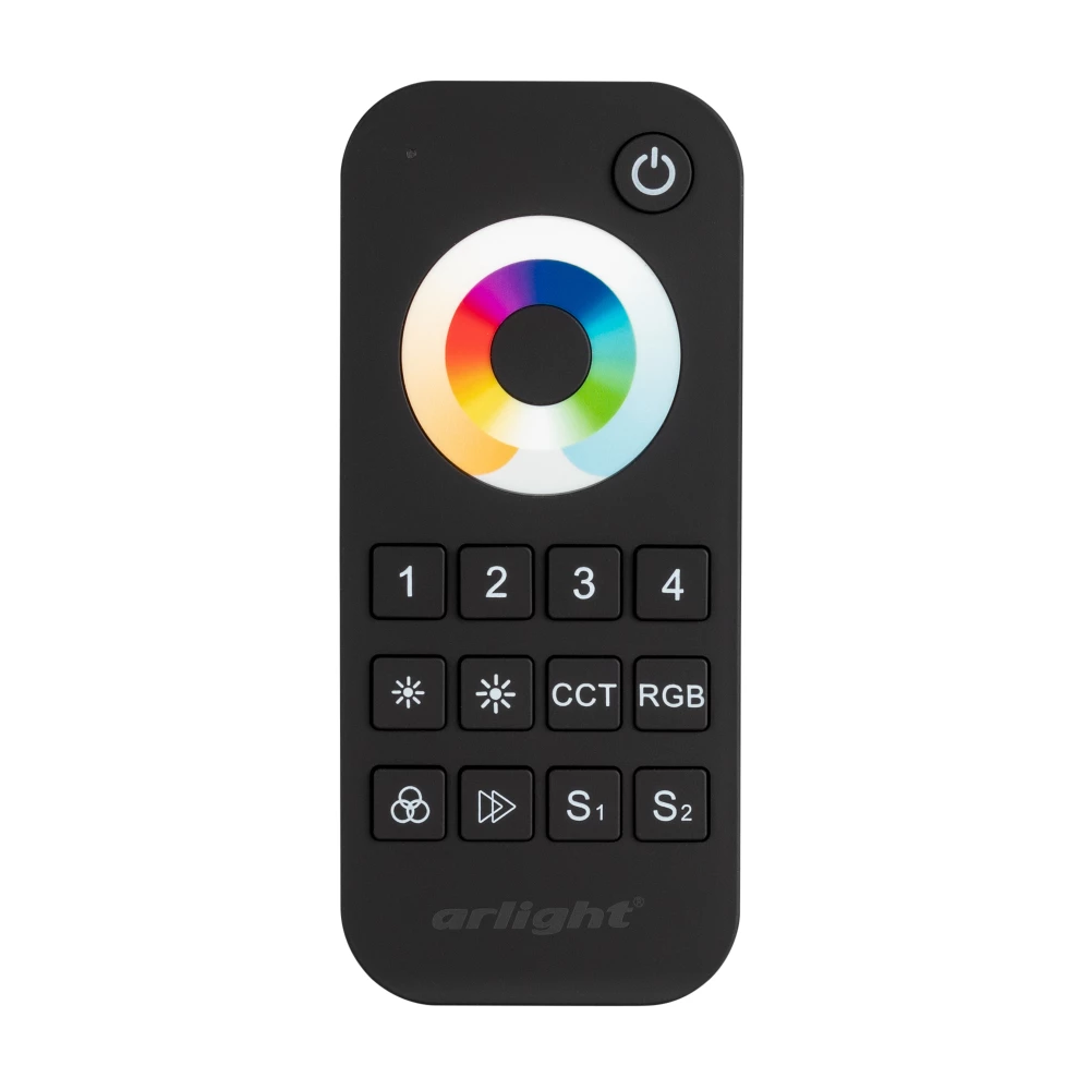 Пульт SMART-R22-MULTI Black (4 зоны, 2.4G) (Arlight, IP20 Пластик, 5 лет) 023473 - Viokon.com